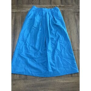 Vintage Pendleton Aqua Wool Fully Lined Skirt Size 8 31" Length